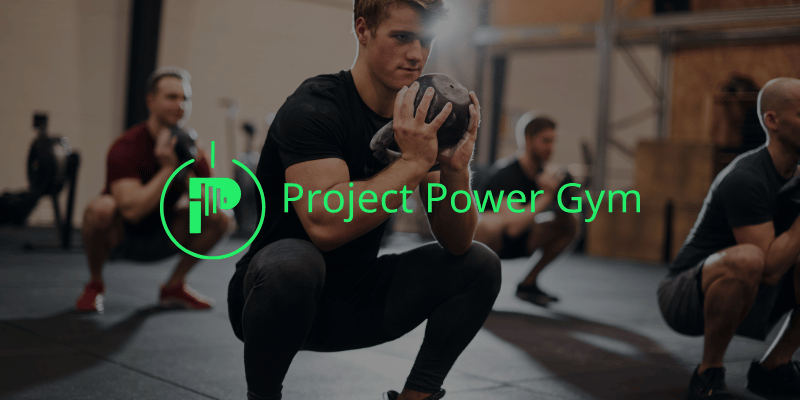 a man focused on his kettlebell exercise